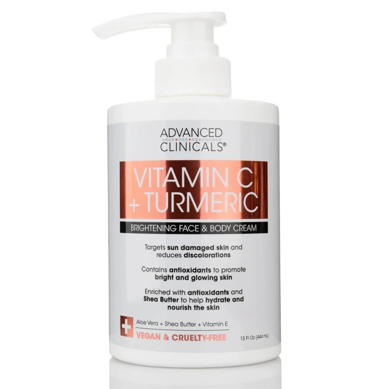 Advanced Clinicals Vitamin C + Turmeric Body Cream