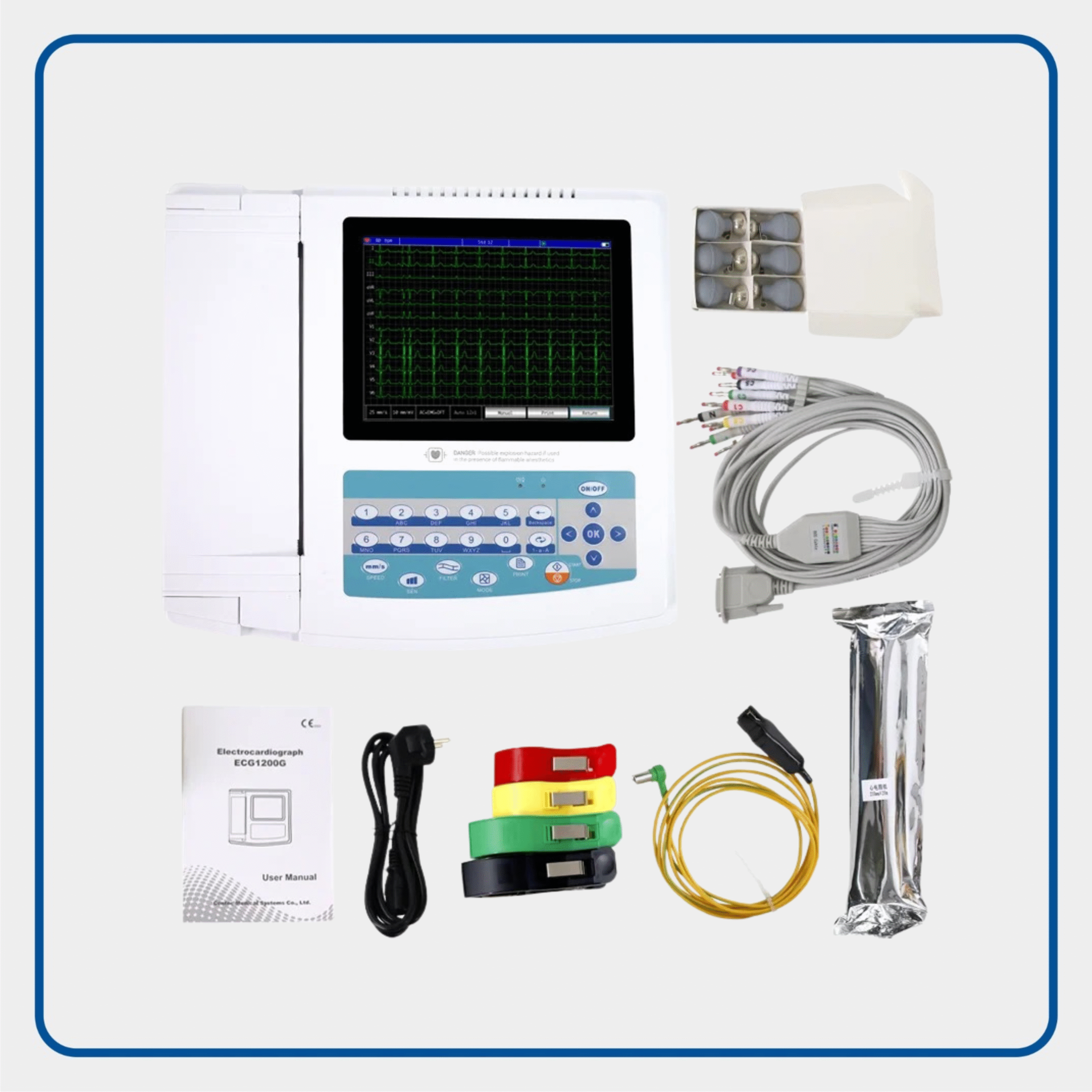 CONTEC 12-Channel ECG Machine - Image 3