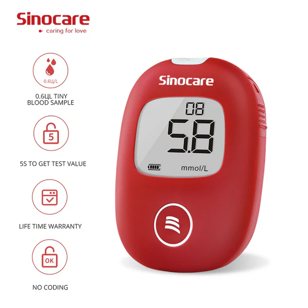 Sinocare Glucometer Plus 50 Strips & 50 Lancets - Image 4